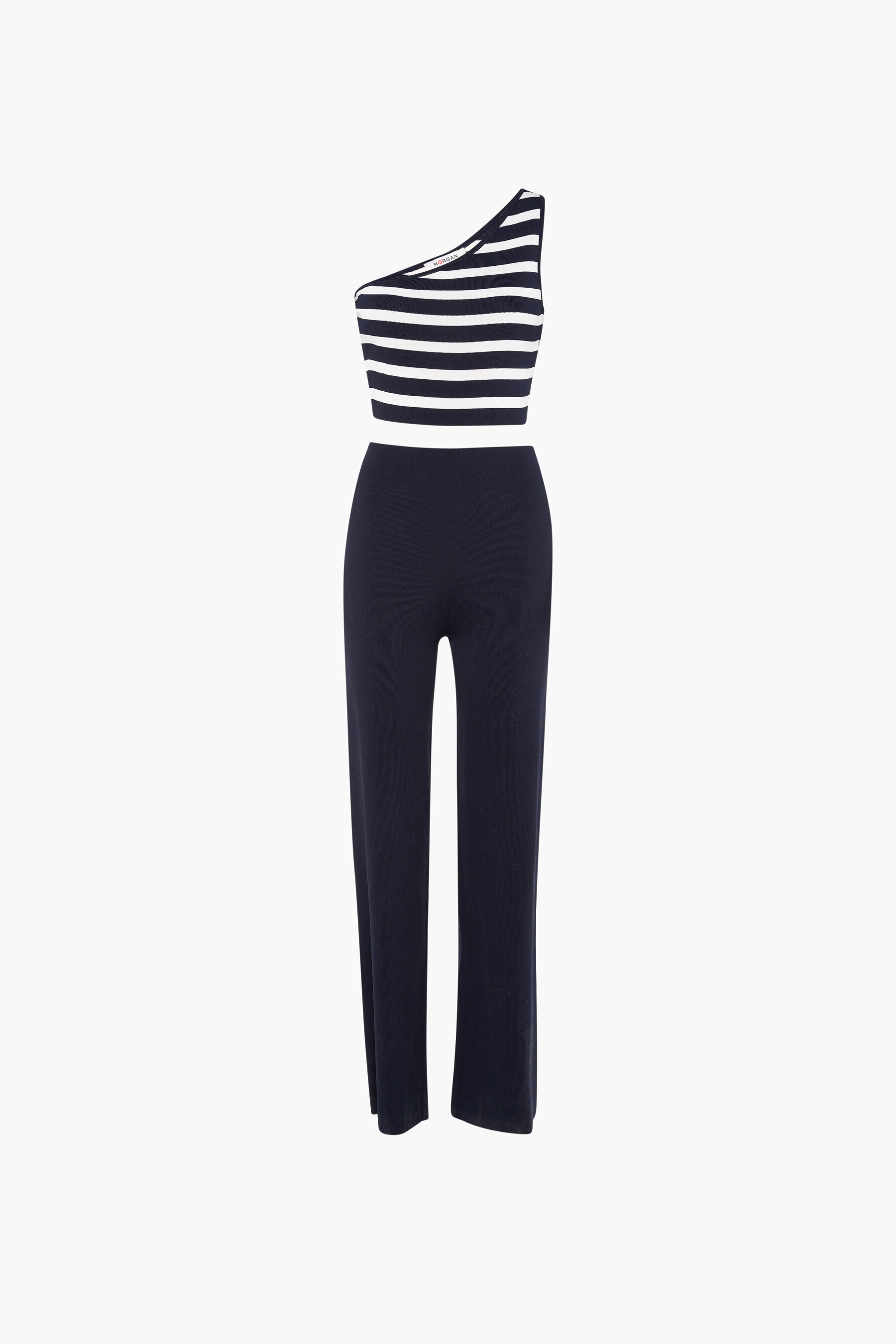 Jumpsuit Blauw Morgan De Toi 241RMCRISA MARINE OFF WHIT POINTCARRE